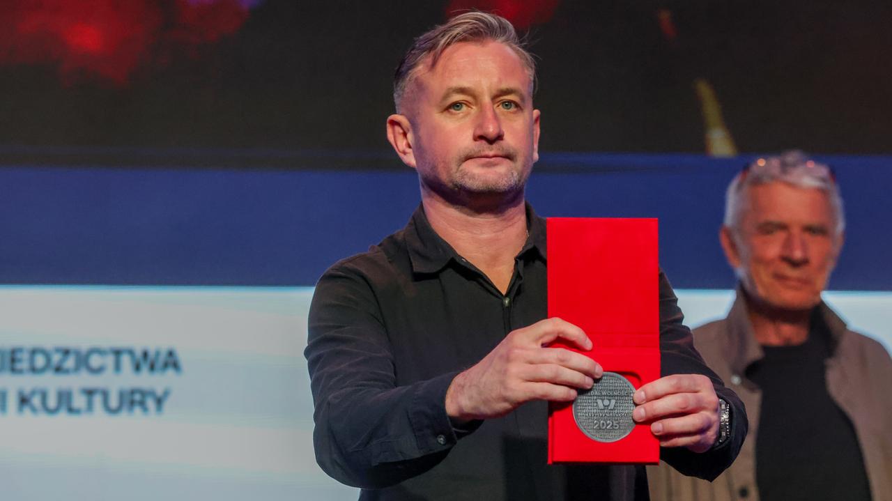 Serhij Żadan z Medalem Wolności