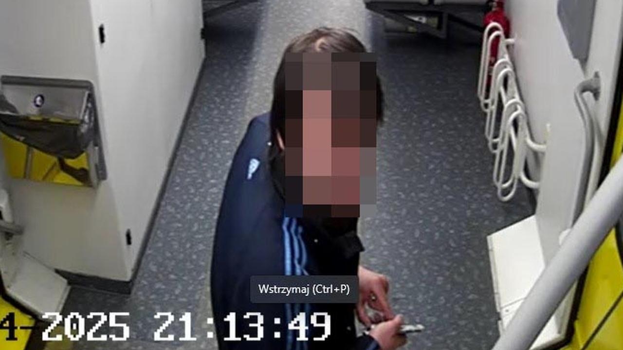 Konduktorka zaatakowana w pociągu, szukają mężczyzny ze zdjęcia