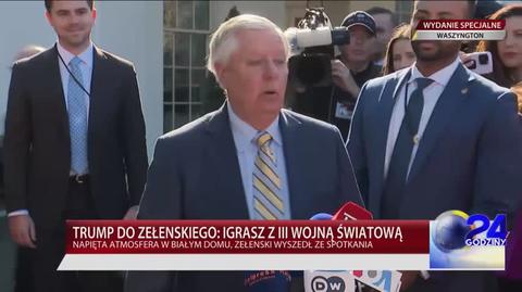 Graham: Rozmawiałem z Zełenskim tego poranka. Mówiłem mu: nie daj się podpuścić