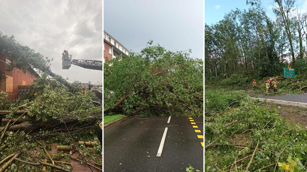 Stürme in Polen.  Überflutete Straßen, kaputte Bäume.  Die schwierigste Situation in Pommern