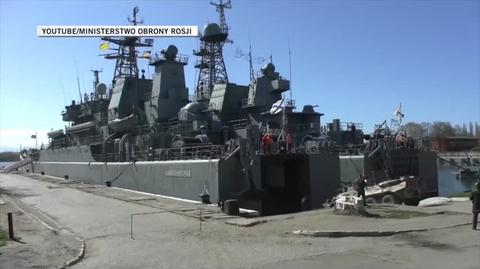 Ćwiczenia załóg okrętów rosyjskiej Floty Bałtyckiej