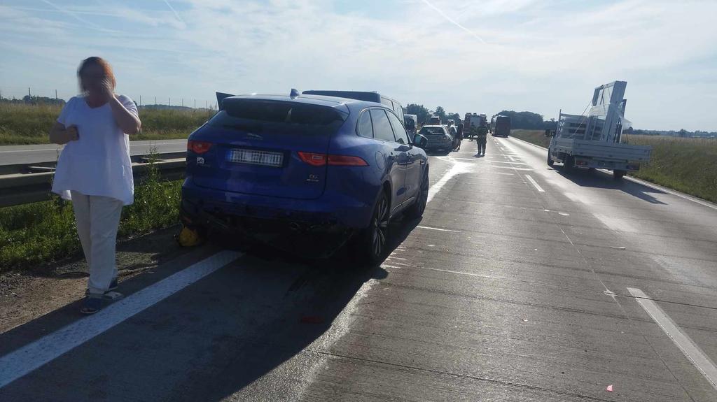 Na autostradzie tworzy się korek