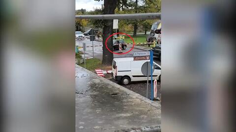 Samochód zablokował przejazd kolejowy