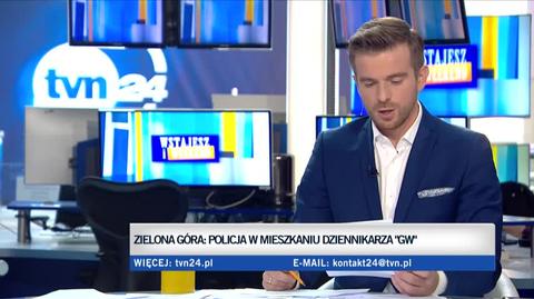 Policja w mieszkaniu dziennikarza "Gazety Wyborczej". Oświadczenie redakcji