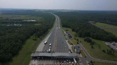 Autostrada A4. Punkt poboru opłat w Balicach
