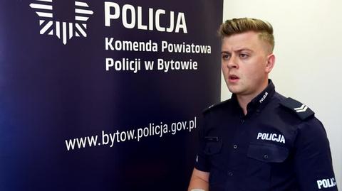 St. sierż. Dawid Łaszcz, oficer prasowy policji w Bytowie o tragicznym wypadku