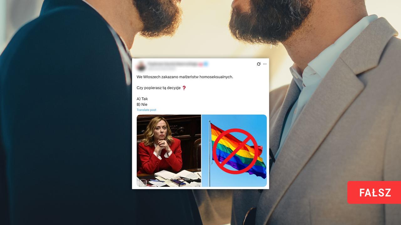 Włochy "zakazały małżeństw homoseksualnych"? Duża nieścisłość