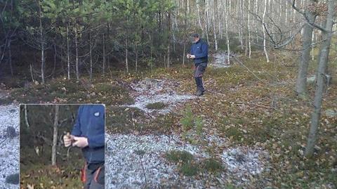 Leśnictwo Glinianka. Straż leśna i policja weszły na posesję mężczyzny podejrzanego o kłusownictwo (materiał z 4.02.2022)