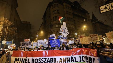Trzy tysiące Węgrów na protestach przeciw zmianom w prawie 