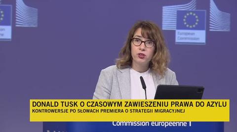 Rzeczniczka KE: to ważne, żeby Unia Europejska chroniła granice zewnętrzne