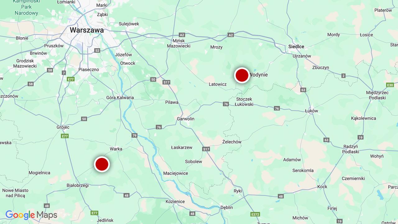Znaleźli szczątki "przypominające drona". W dwóch miejscach na Mazowszu