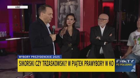 Wystąpienie Sikorskiego przerwane przez propalestyńskich aktywistów 