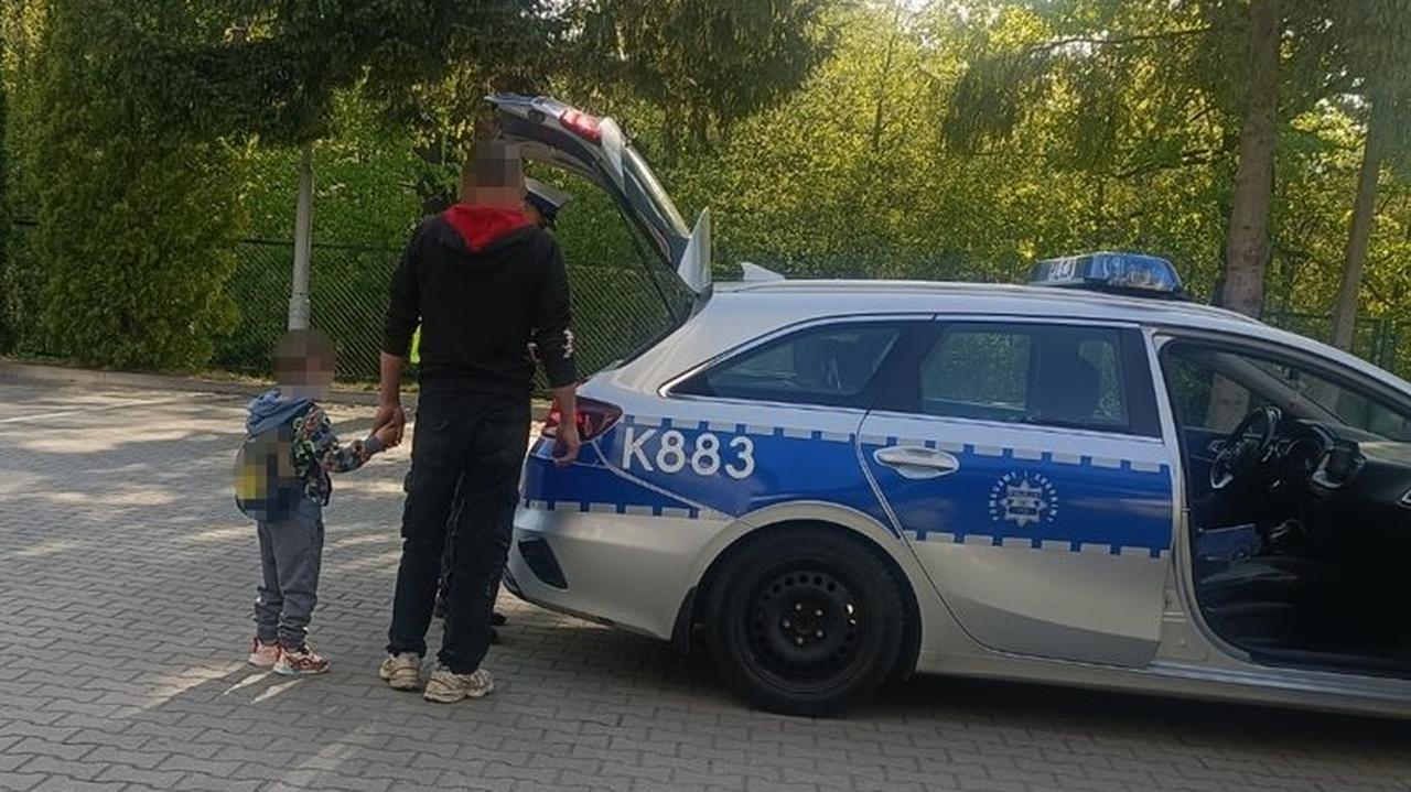 Wiózł 4-letniego syna do przedszkola. Policjantom powiedział, iż "jest wczorajszy"