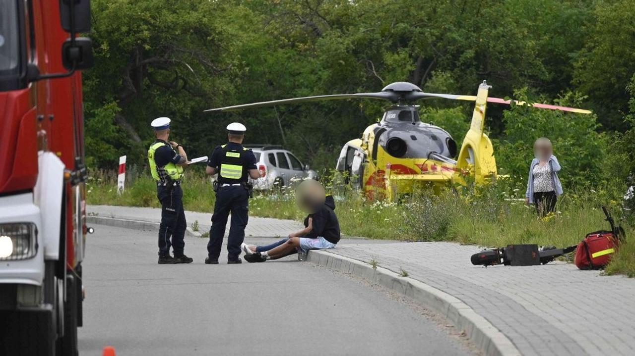Wypadek na hulajnodze, nie żyje 15-latek