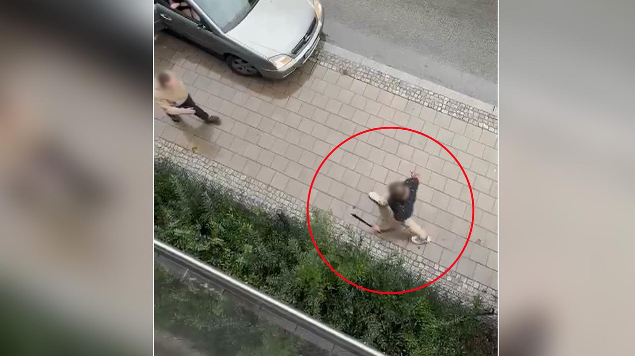 "Wymachiwał czymś, co wyglądało jak maczeta"