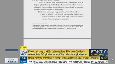 Zapisy w prezydenckim projekcie ustawy o KRS