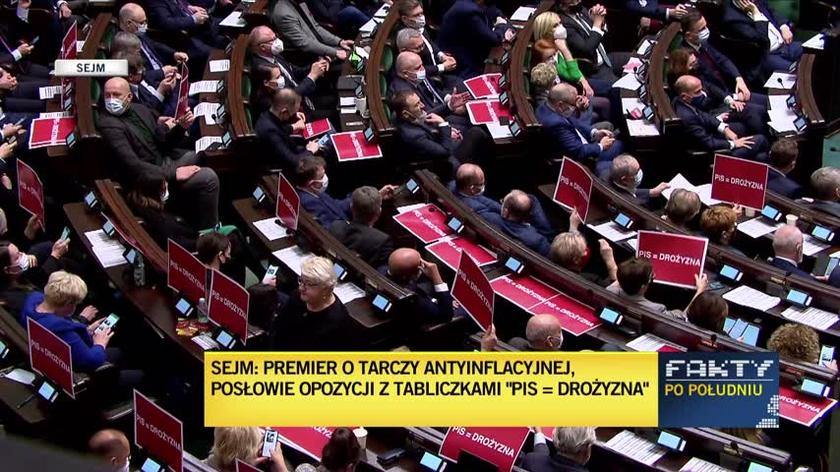 Morawiecki w Sejmie o tarczy antyinflacyjnej 2.0