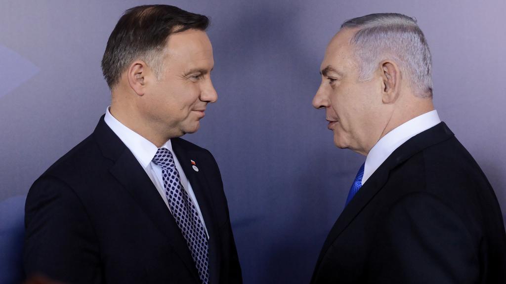 Andrzej Duda i Benjamin Netanjahu 