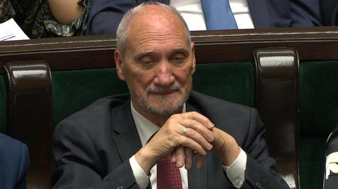 Tak zareagował Macierewicz