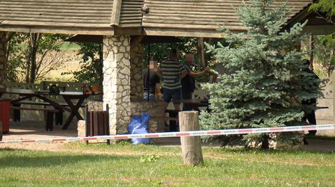 Na miejscu gdzie odnaleziono ciało mężczyzny jest reporter TVN24 Jerzy Korczyński