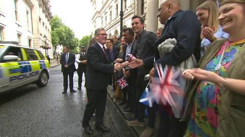 Keir Starmer, nowy premier Wielkiej Brytanii, przybył na Downing Street