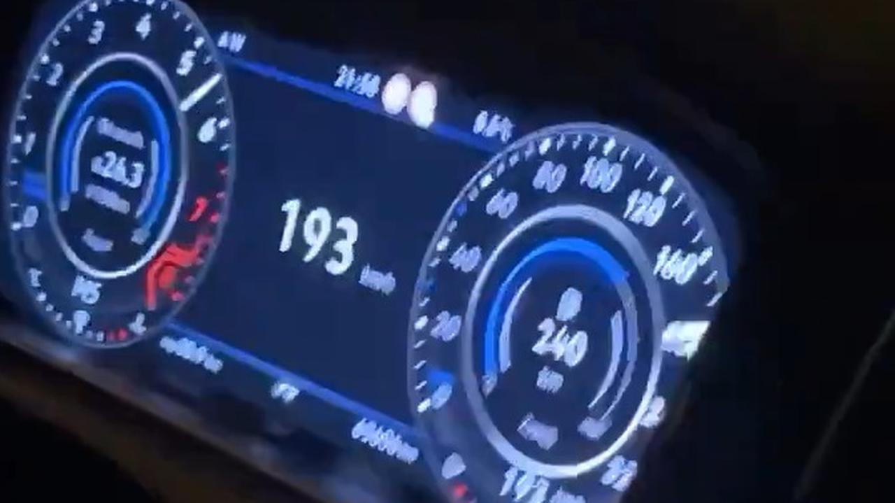 Jechał prawie 200 kilometrów na godzinę przez miasto. Nagranie