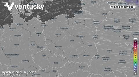 Prognozowane opady w najbliższych dniach