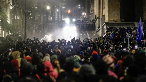 Kolejny dzień protestów w Tbilisi. "Dla wielu Gruzinów eurointegracja jest czerwoną linią"