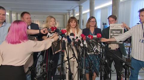 Olko o proteście mediów