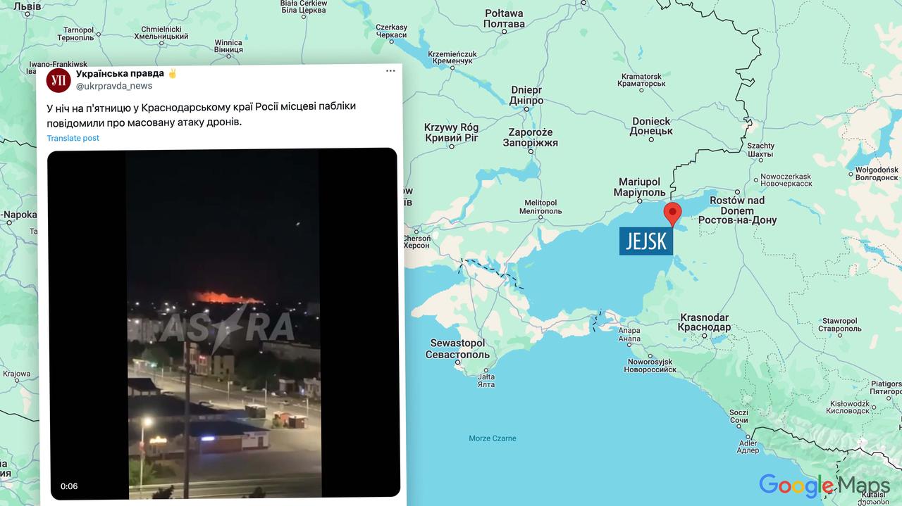 Attack near an important military airport in Russia