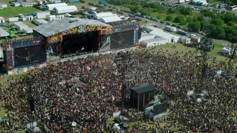 Rozpoczęcie Pol'and'Rock Festivalu na lotnisku Czaplinek-Broczyno