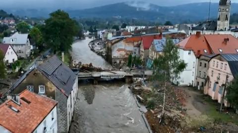 Zniszczenia w Lądku-Zdroju po przejściu fali powodziowej. Relacja Jana Piotrowskiego