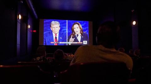 Trump i Harris o wojnie w Ukrainie, fragment debaty. Relacja korespondenta "Faktów" TVN