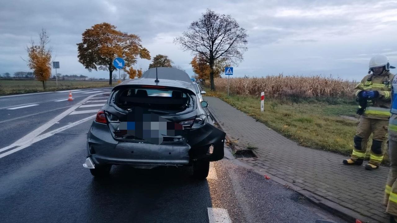 Po kolizji uciekała dymiącym autem. Do czasu aż zaczęło płonąć