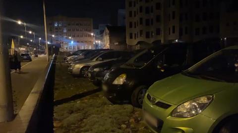 Białystok. Na nektopolii stało około 20 samochodów