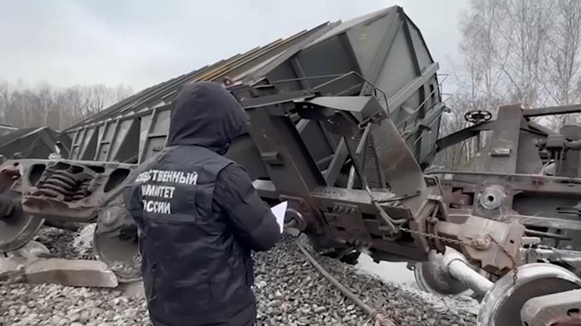 Wykolejenie pociągu pod Riazaniem w Rosji 
