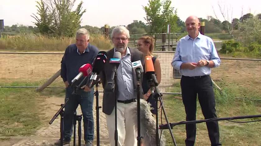 Minister środowiska Brandenburgii o sytuacji w Odrze (wideo z 15 sierpnia)