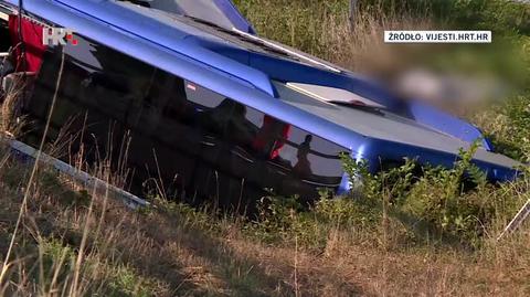 Miejsce wypadku polskiego autokaru w Chorwacji 