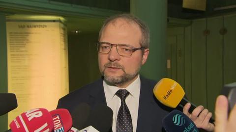 Stępkowski odpowiadał na pytania dziennikarzy