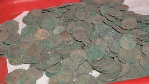 Średniowieczne monety znalezione w Wałbrzychu