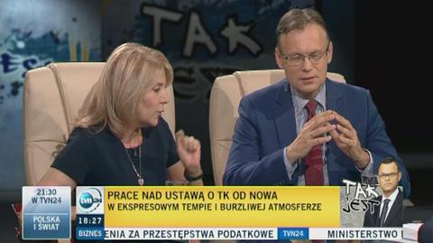Barbara Dolniak i Arkadiusz Mularczyk w "Tak Jest"