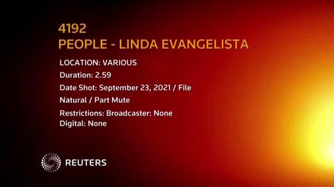 Linda Evangelista. Wideo archiwalne 