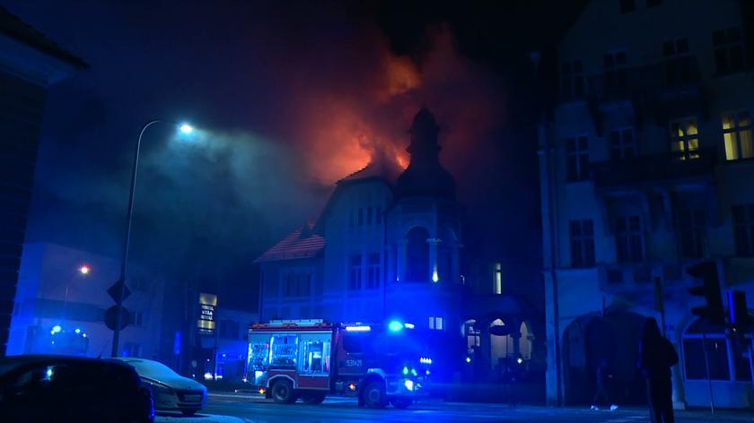 Ostrów Wielkopolski. Pożar w hotelu przy ulicy Sienkiewicza