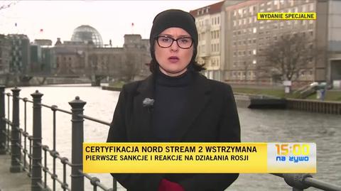 Niemcy wstrzymują certyfikację gazociągu Nord Stream 2