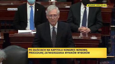 McConnell: starali się zakłócić mechanizmy naszej demokracji. Nie udało im się