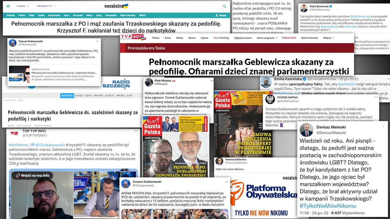 Kalendarium systemowego zła. Od publikacji mediów rządowych do śmierci dziecka