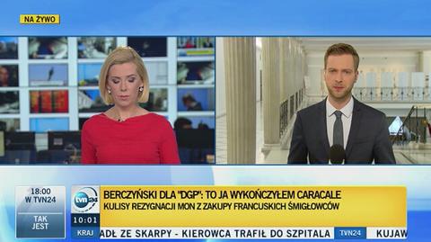 Komentarze polityków do wywiadu Wacława Berczyńskiego ws. Caracali