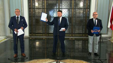 "To wygląda na tchórzliwą ucieczkę pana Morawieckiego przed odpowiedzialnością"