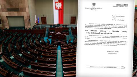 Sejm zajmie się projektem zaostrzającym kary za aborcję