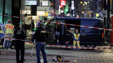 Samochód wjechał w tłum ludzi w centrum Mannheim